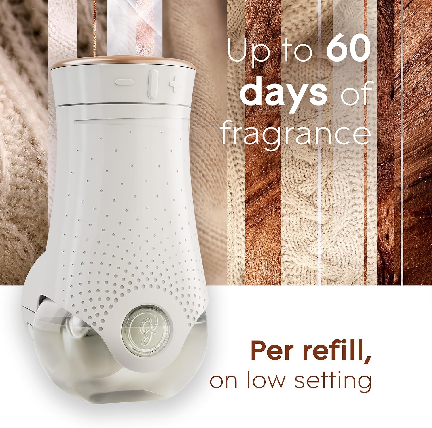 Glade PlugIns Refills Air Freshener, Scented and Essential Oils for Home and Bathroom, Cashmere Woods, 2.01 Fl Oz, 3 Count