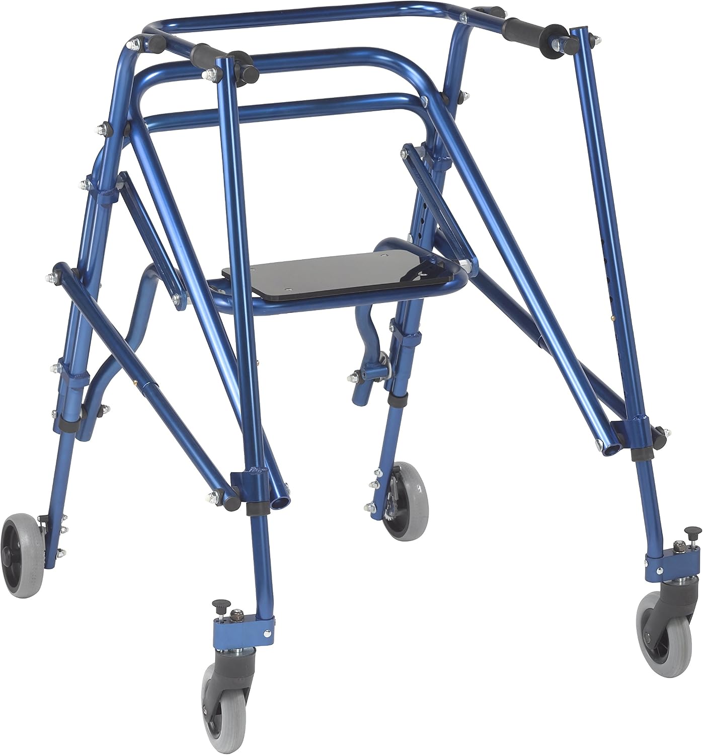 Inspired by Drive Nimbo 2G Posterior Walker with Seat, Wizard Purple, Small | Lightweight Posterior Walker with Padded Seat Lets Users Rest and Move Safely with Adjustable, Sturdy Support