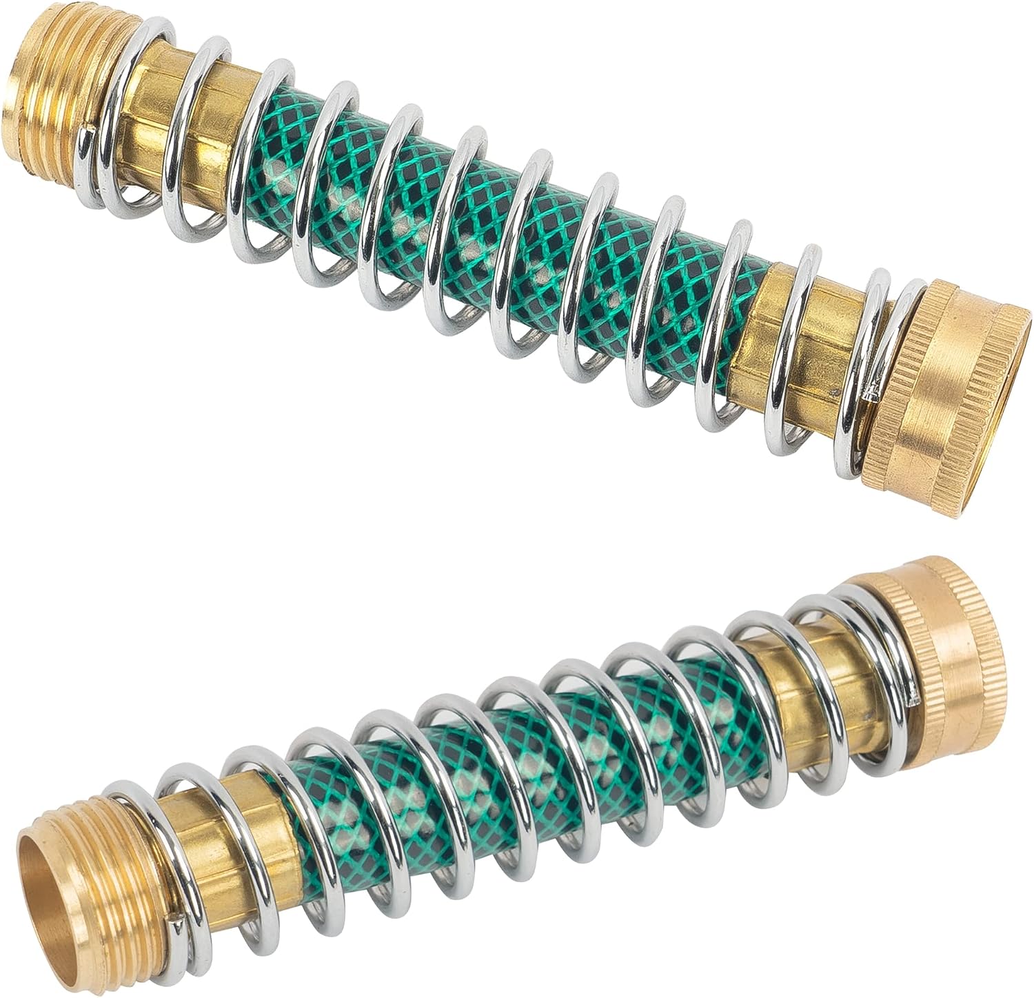 Hourleey Garden Hose Protector, Hose Extension Adapter with Coil Spring, 2 Pack