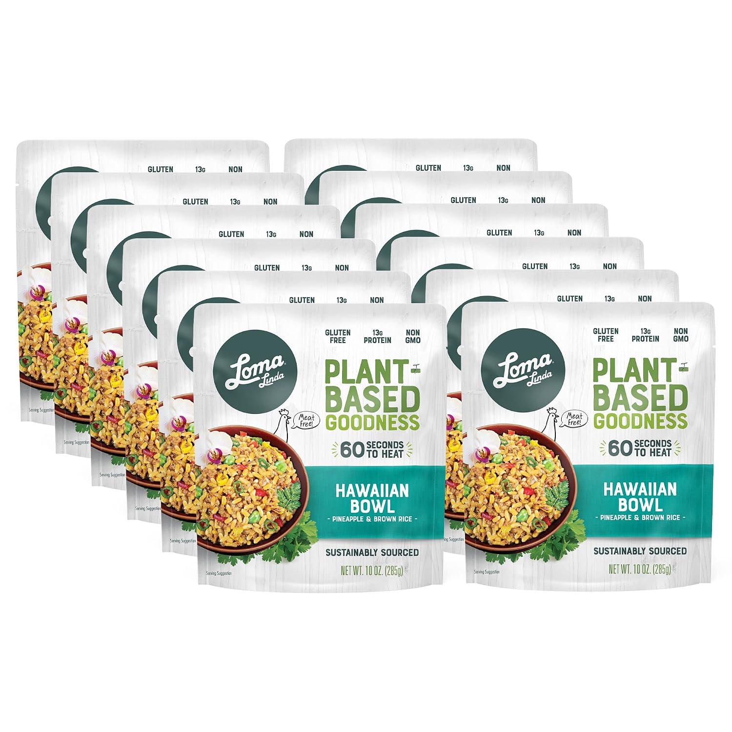 Loma Linda - Plant-Based Vegan (Hawaiian Bowl (10 oz.), 12 Pack)