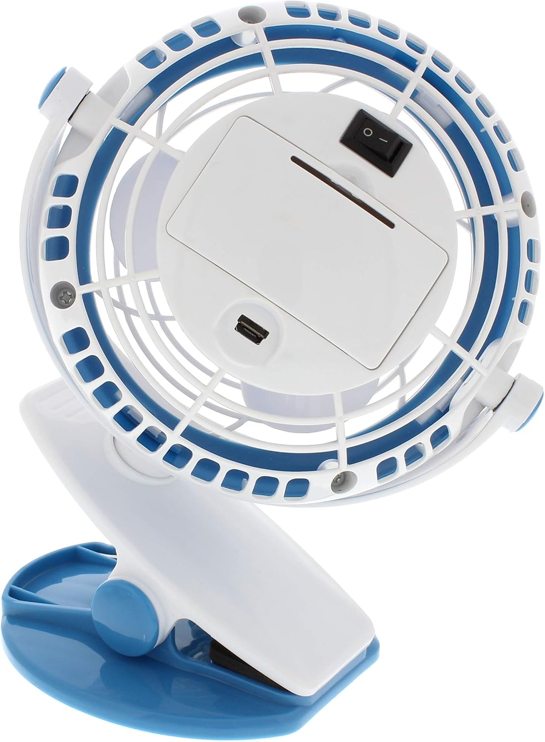Comfort Zone Dual Base Combo Clip or Desk Fan, USB or Battery Powered, 4 inch, Single Speed Setting, Adjustable Tilt, Lightweight, Ideal for Home