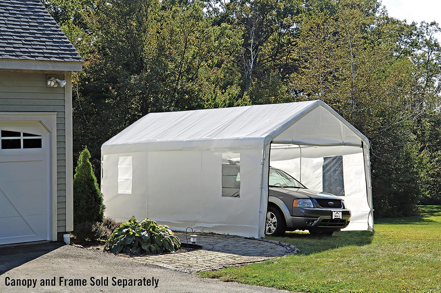 ShelterLogic MaxAP Clearview Enclosure Kit with Windows, 10 x 20 ft. (Frame and Canopy Sold Separately)