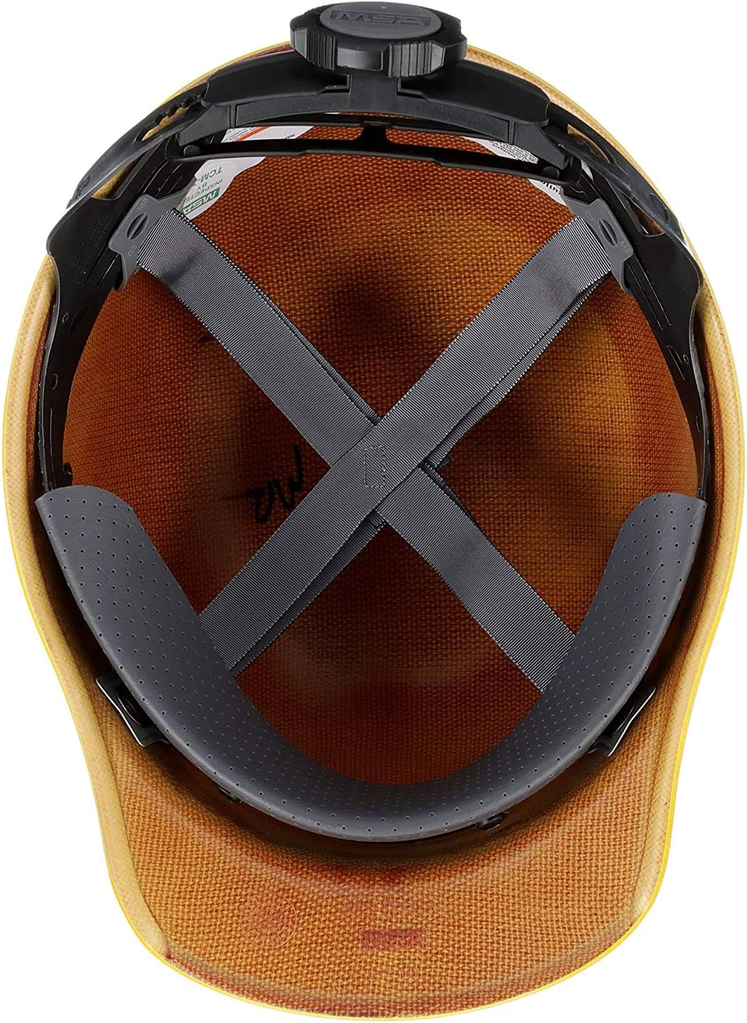 MSA Skullgard Cap Style Safety Hard Hat with Suspension - Non-Slotted Cap, Made of Phenolic Resin, Radiant Heat Loads up to 350F | Fas-Trac III Ratchet Suspension