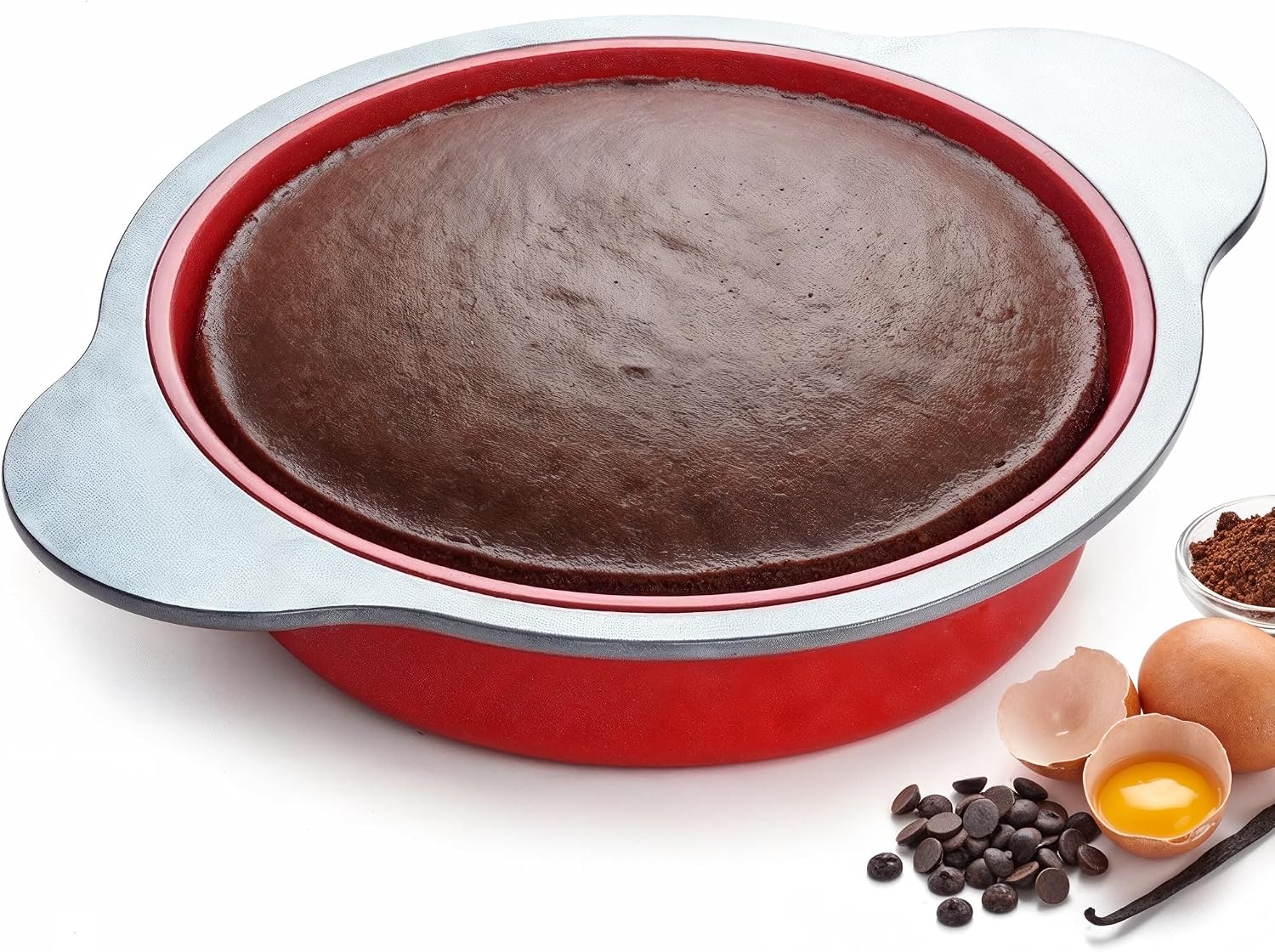 Premium Non-Stick Silicone Bread Loaf Pan, 9x5 Inches – Heavy-Duty Steel Frame, Non-Toxic, BPA & PFOA Free – Perfect for Pound Cakes, Breads, & More.