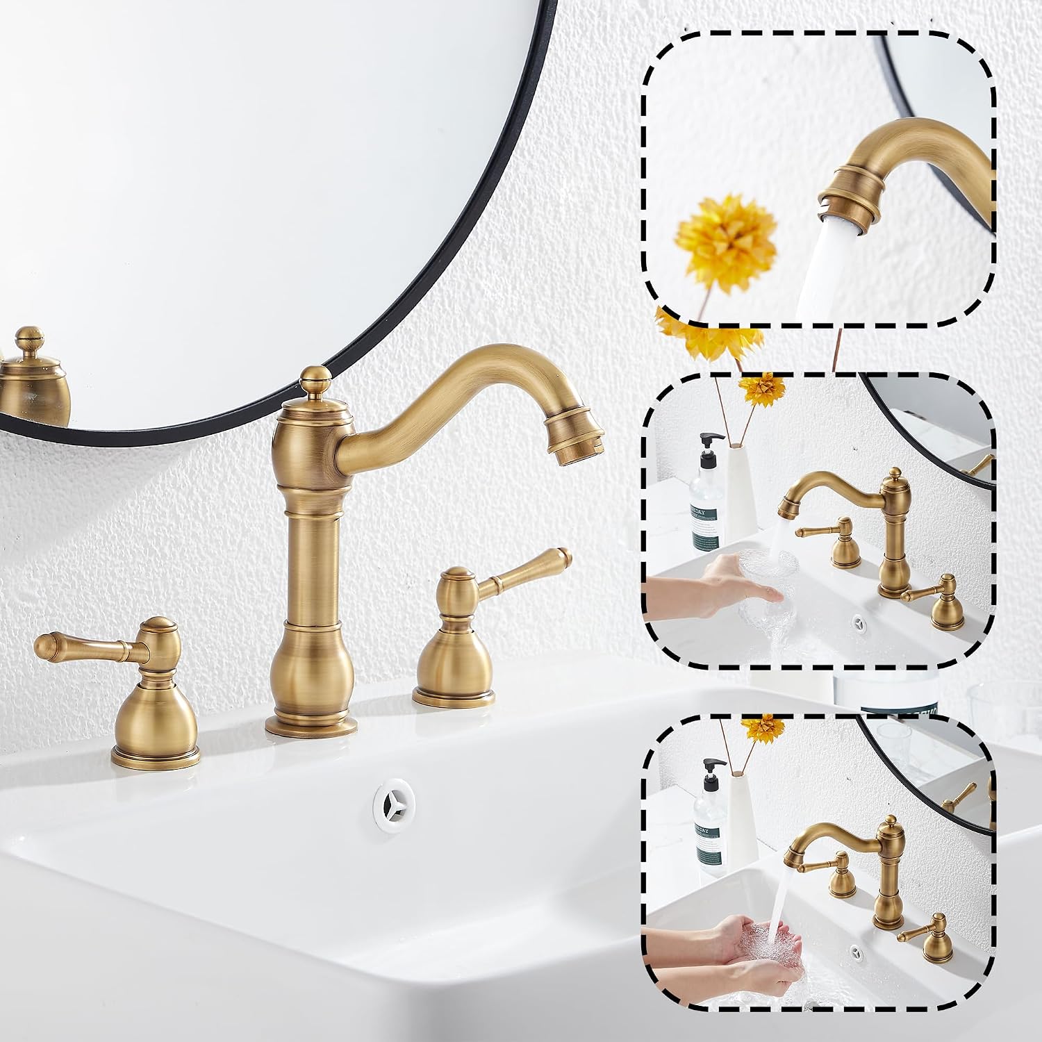 Oil Rubbed Bronze Bathroom Faucet Single Handle One Hole