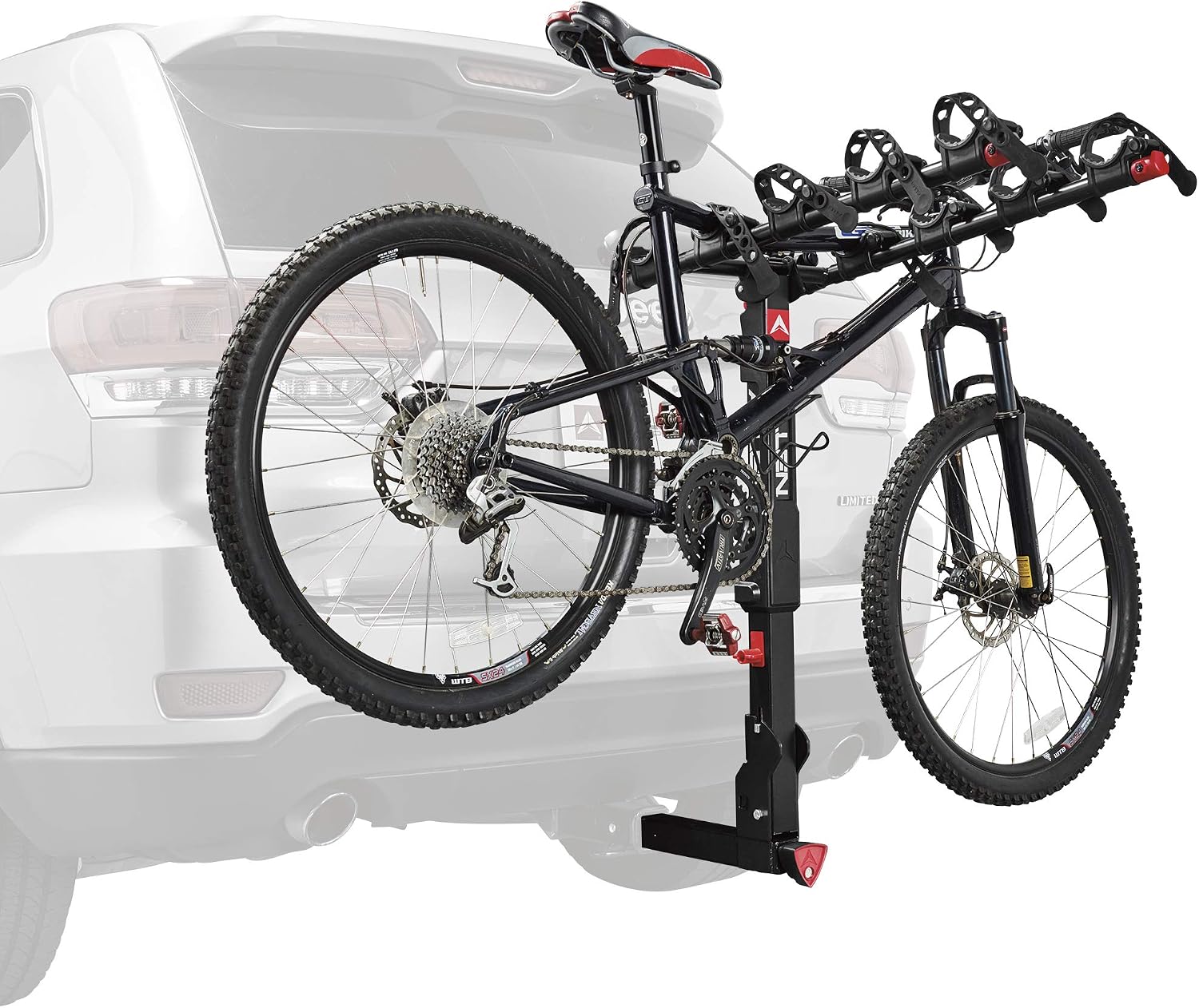 Allen Sports Deluxe 4-Bike Hitch Mount Rack (2-Inch Receiver) , Black