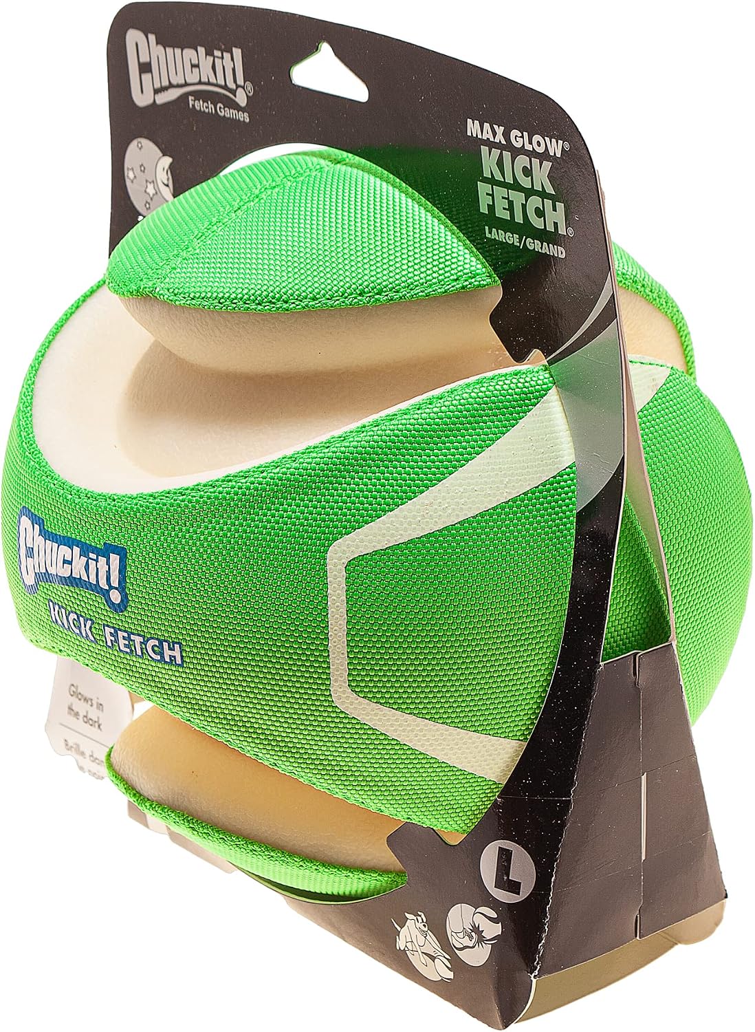 Chuckit! Kick Fetch Ball Dog Toy, Floats in Water, Large 8 Inch Diameter | Durable rubber and foam build, interactive play design, great for pool or lake sessions, built for big breed dogs each day