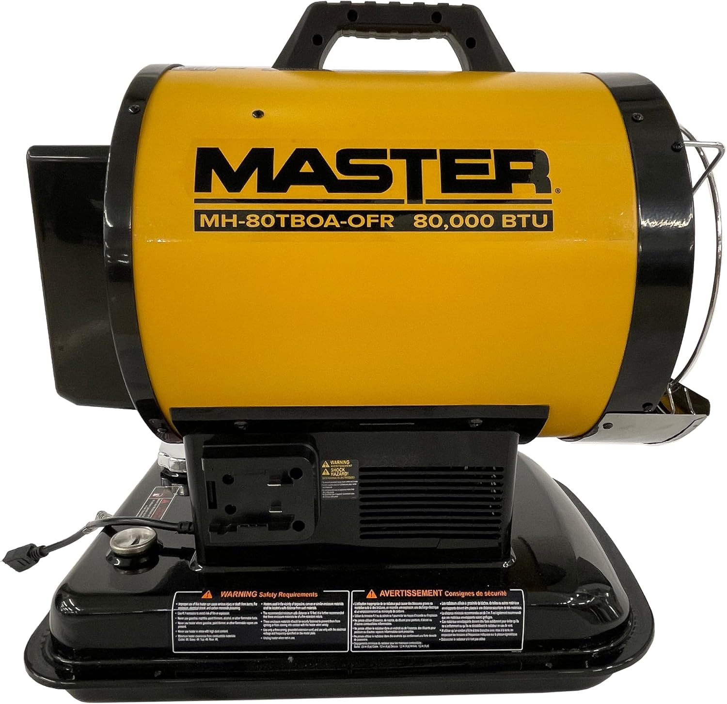 Master 80,000 BTU Kerosene/Diesel Radiant Heater, Portable Forced Air Heater for Indoor, Construction, Shop, Garage, Greenhouse