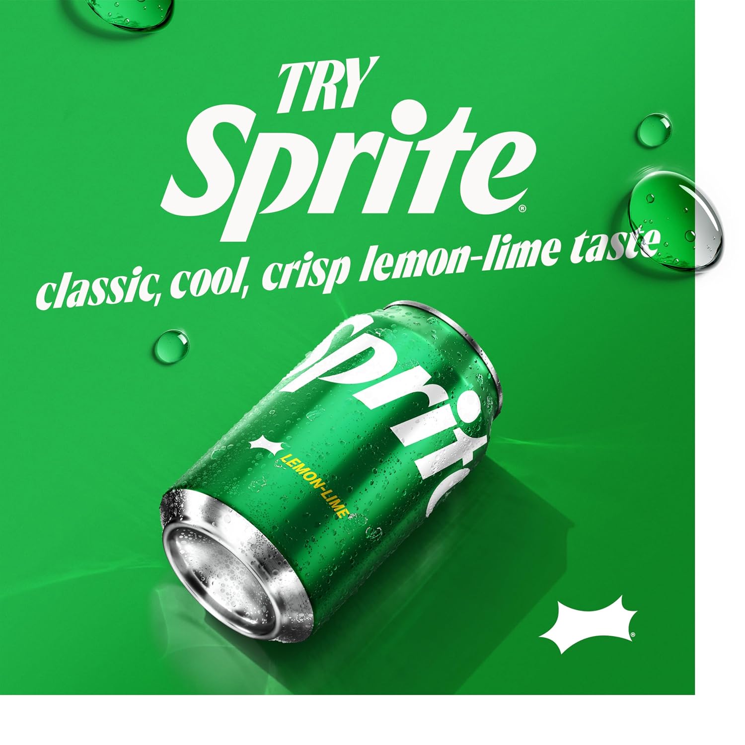 Sprite Lemon-Lime Caffeine-Free Soda Soft Drink Cans, 12 fl oz, 12 Pack | Fridge pack, naturally flavored soft drink, carbonated