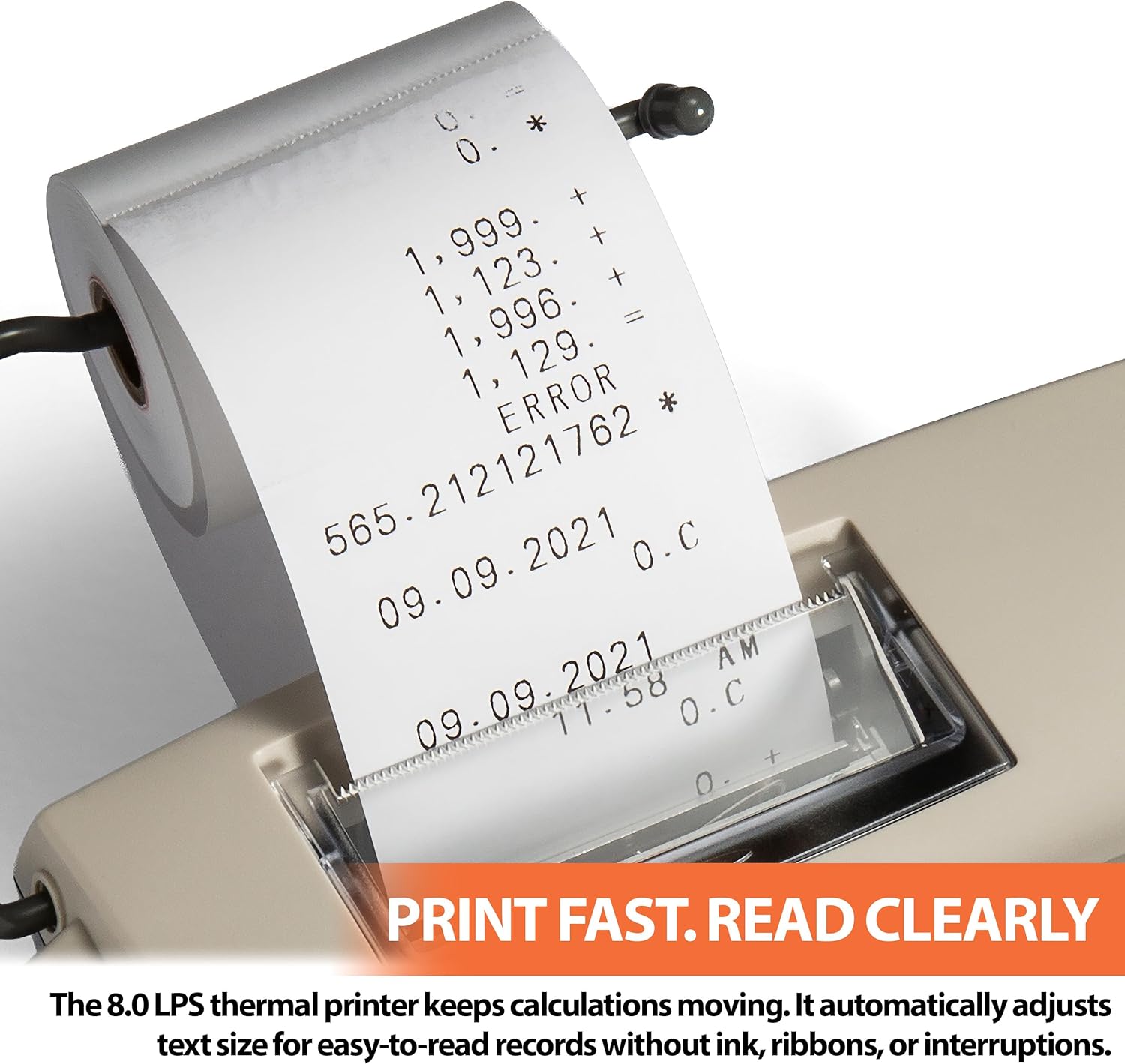 Victor 1310 Big Print Printing Calculator, 12-Digit LED Display, Fast Ink-Free Printing (8.0 LPS), Cost/Sell/Margin Keys, Advanced Business Functions