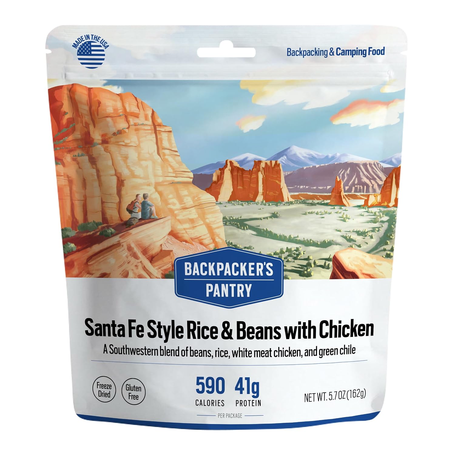 Backpacker's Pantry Lasagna | 1-Pack | 29g Protein | 620 Cal | Vegetarian, Nut Free | Made in the USA | Freeze Dried Meal & Camping Food