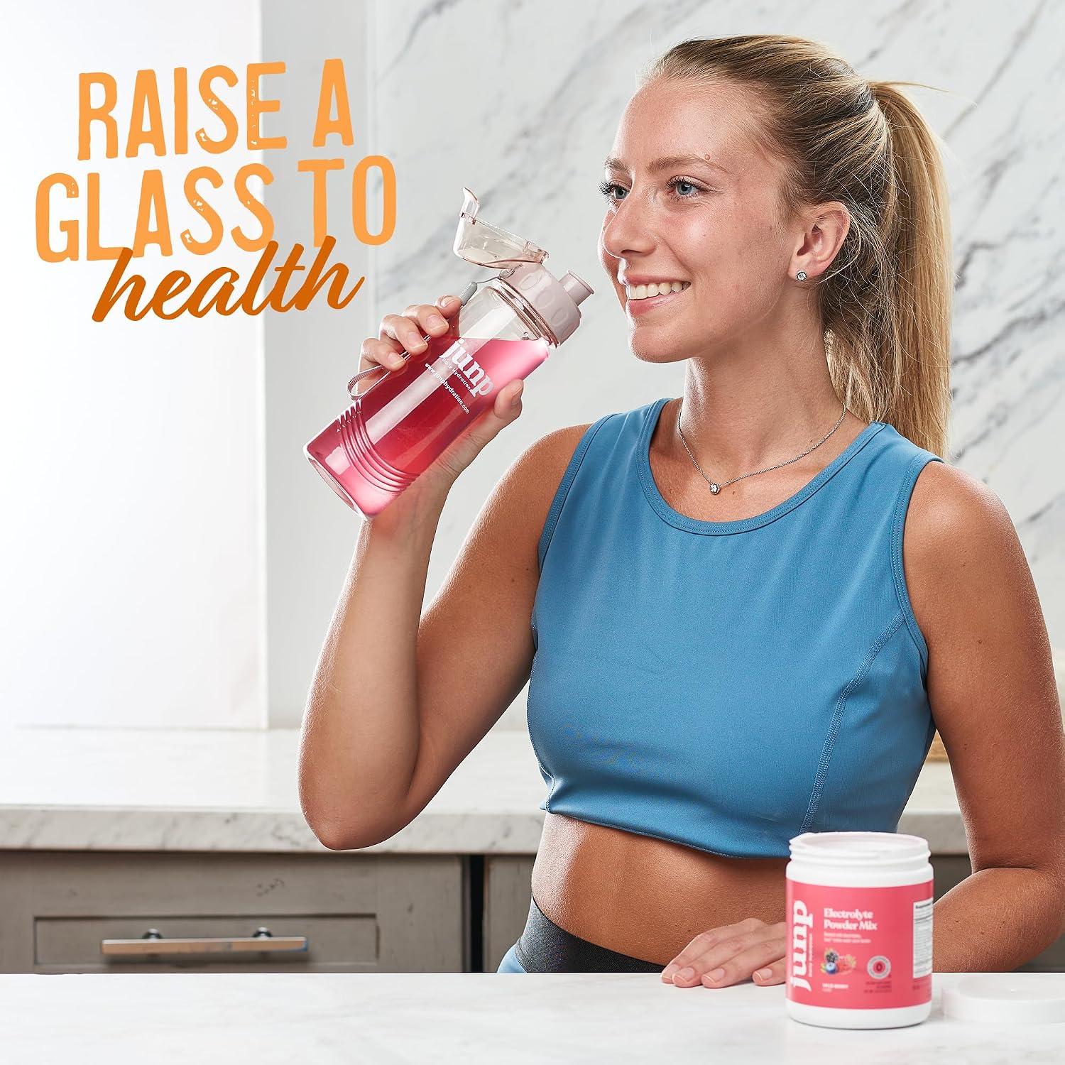 JUNP Electrolytes Powder No Sugar No Carbs – Lemonade Keto Electrolyte Drink Mix - Potassium & Salt Hydration Powder Electrolytes - Zero Calorie