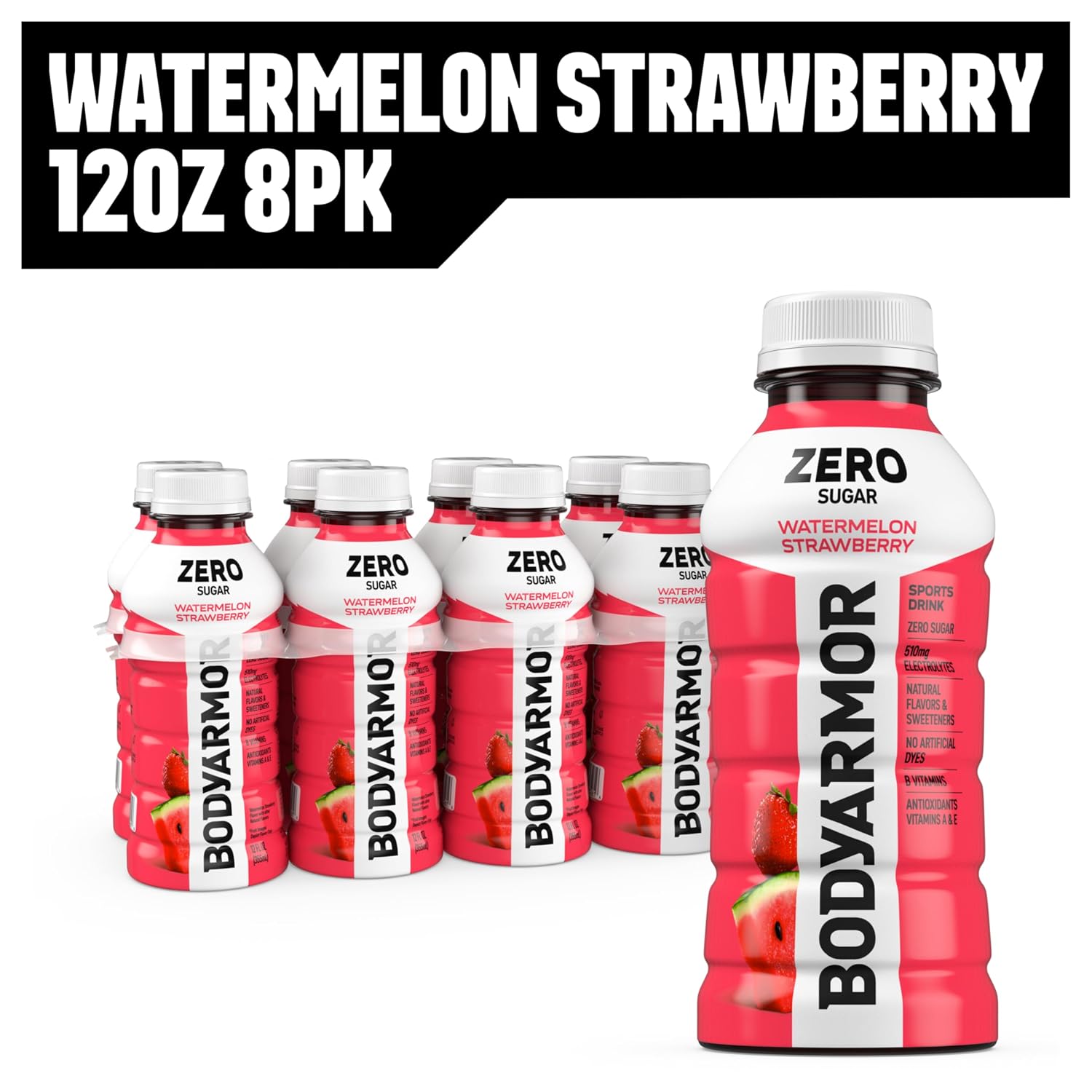 BODYARMOR LYTE Sports Drink, Peach Mango Electrolyte Drink, 12 Oz (8 Pk)
