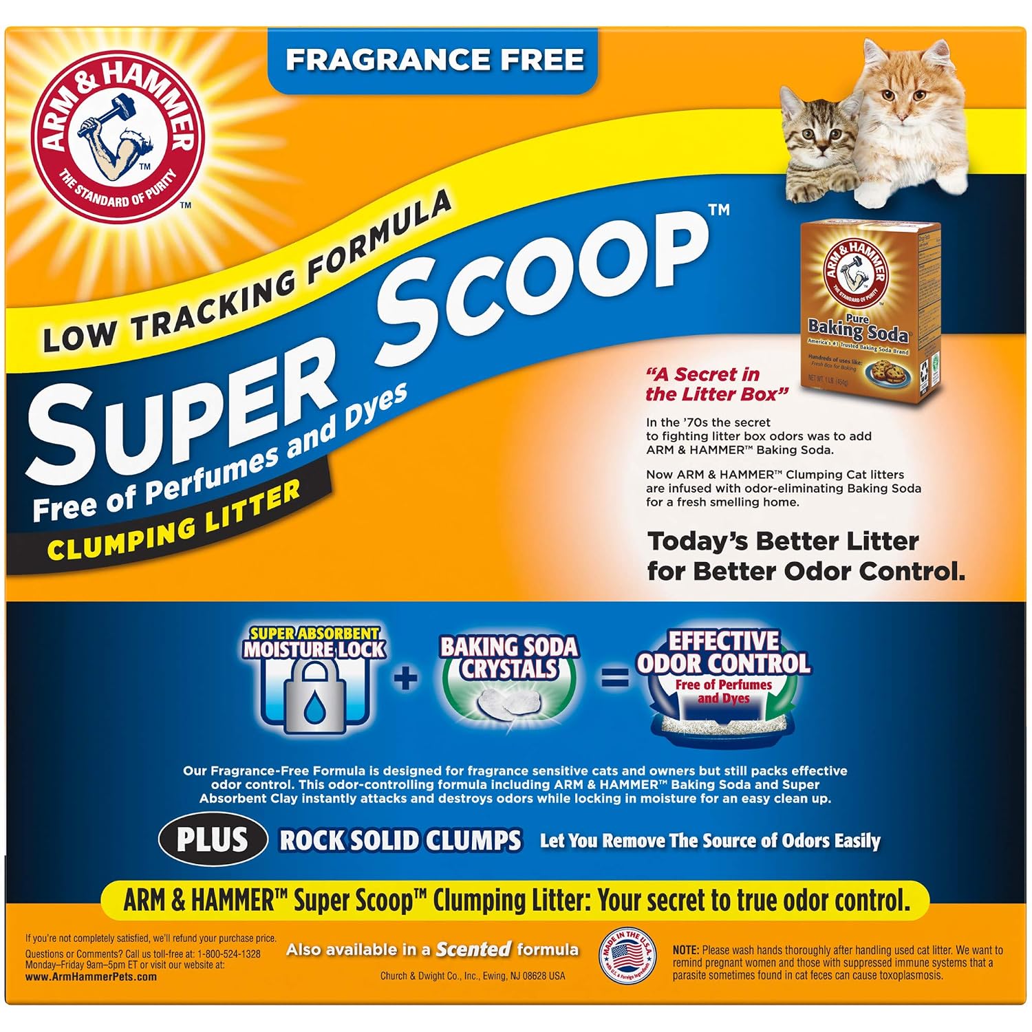 Arm & Hammer Super Scoop Litter, Unscented, 20 Lbs