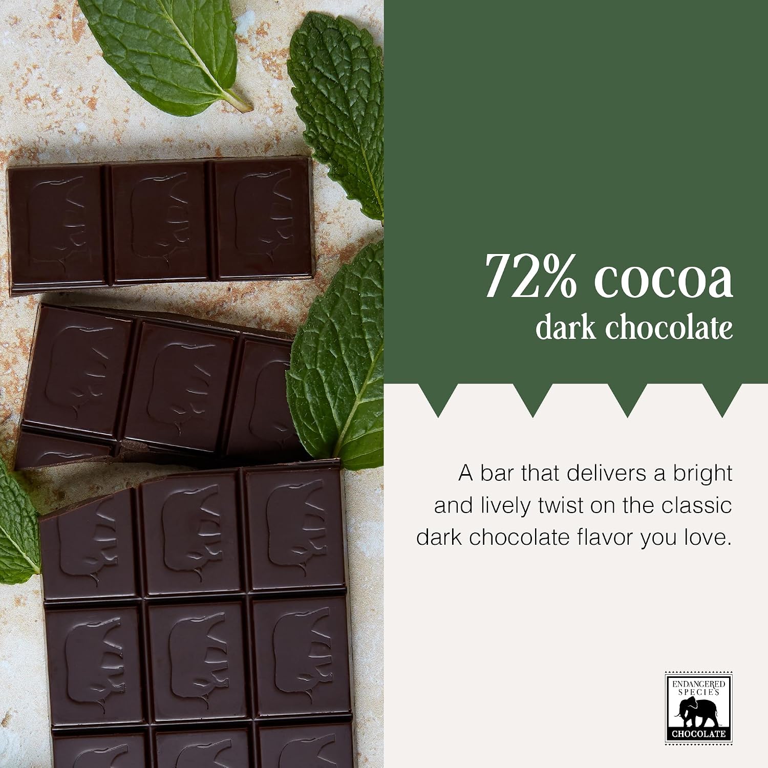 Dark Chocolate with Caramel & Sea Salt (60% cocoa) | Rich 60% dark chocolate with caramel and sea salt for a perfect balance of sweet, salty, and bold cocoa.