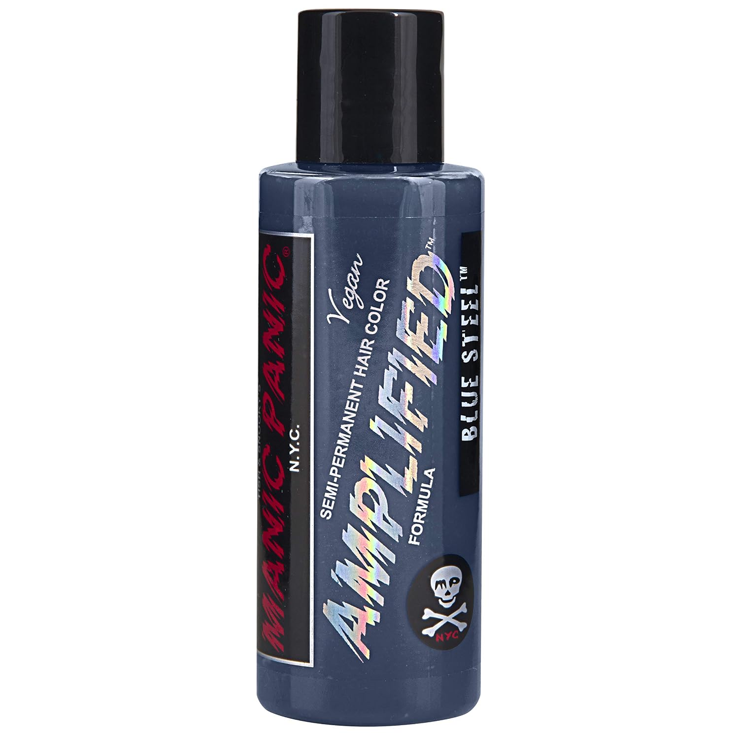 MANIC PANIC Cotton Candy Pink Hair Color - Amplified - Semi Permanent Hair Dye - Bright Pink Cool Toned Color - Glows in Blacklight - Vegan, PPD & Ammonia-Free - For Coloring Hair on Women & Men