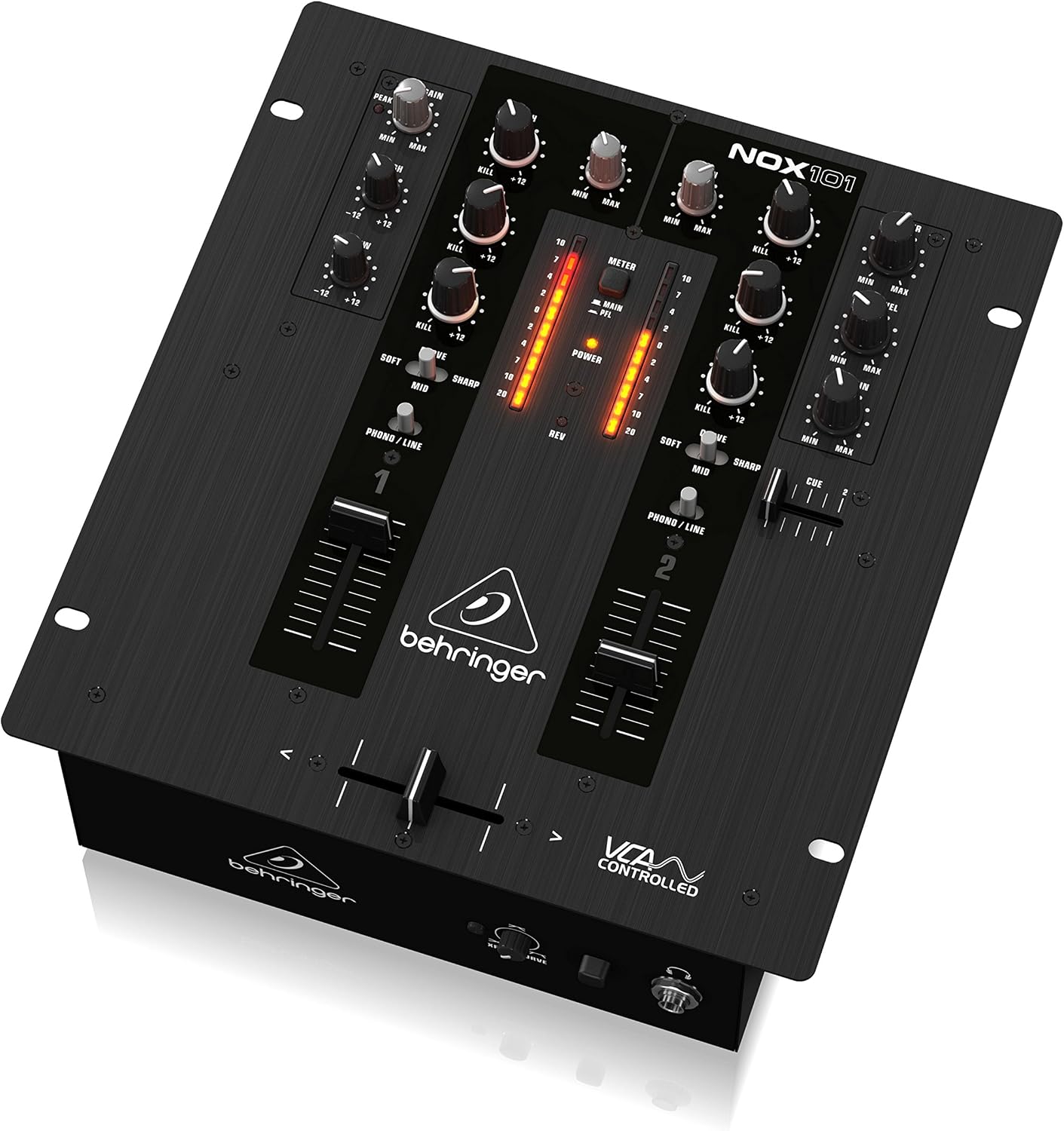 Behringer PRO MIXER NOX101 Premium 2 Channel DJ Mixer with Full VCA-Control and Ultraglide Crossfader