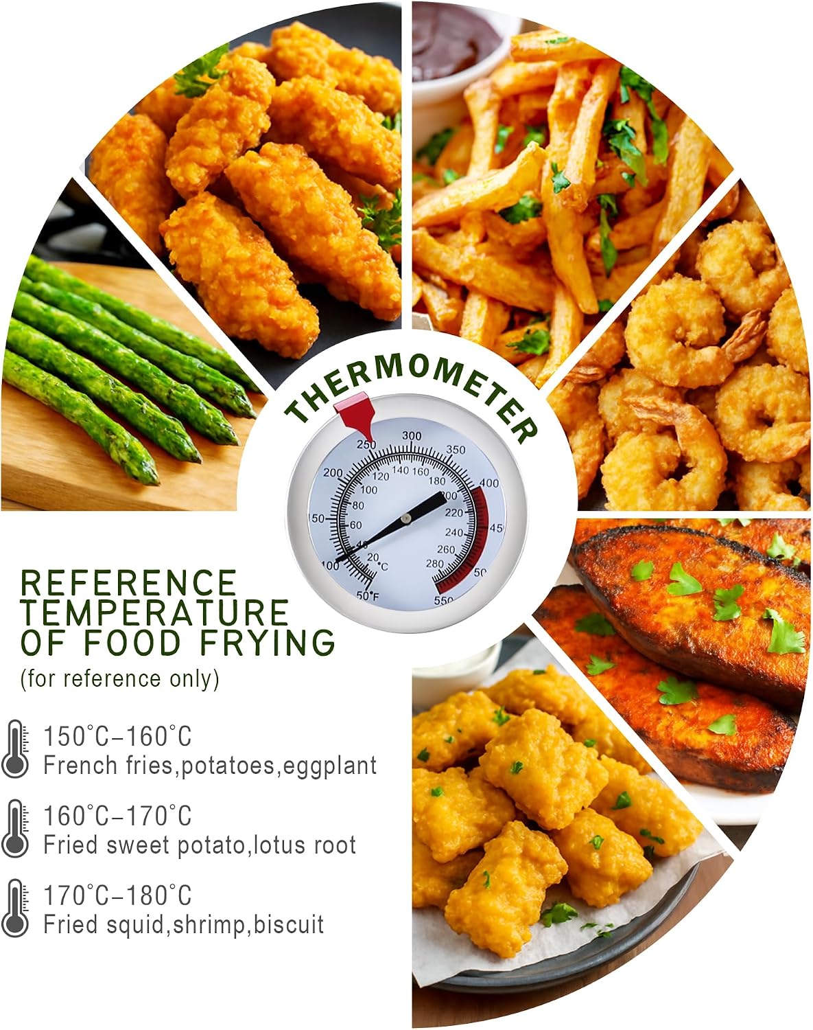 Cook N Home Basics 4-Quart Deep Fryer Pot with Basket, Japanese Tempura Small Stainless Steel Frying Pot with Oil Drip Drainer Rack, Glass Lid, Suitable for Kitchen French Fries, Chicken