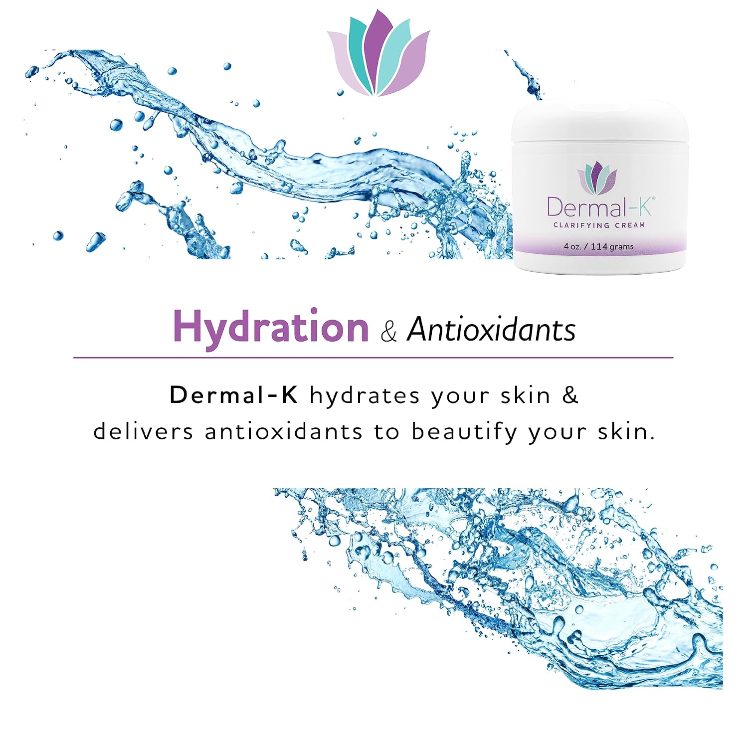 Dermal-K Vitamin K Cream 4 OZ | Hydrating Cream with Antioxidants & Botanicals |Reduce the Appearance of Discoloration