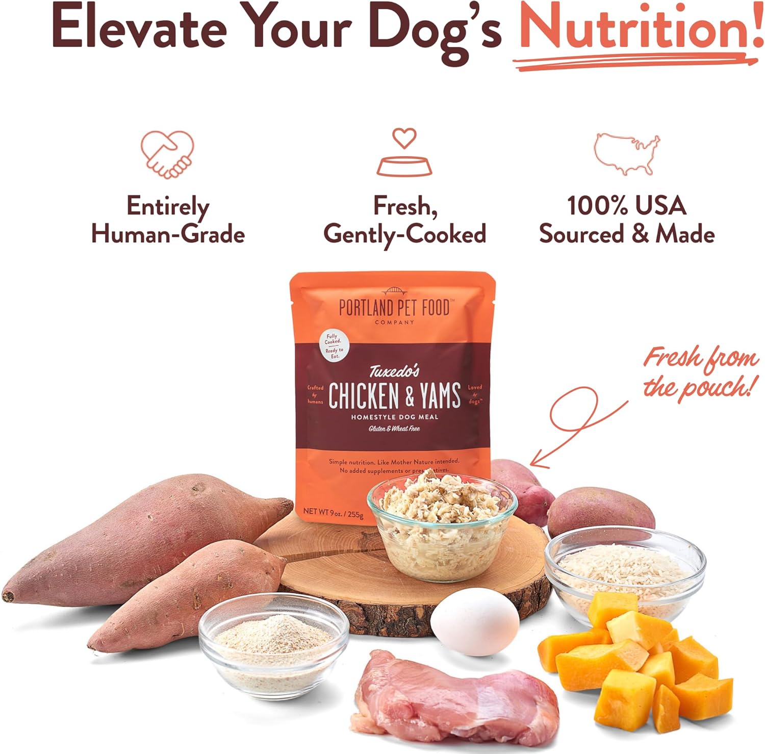 Portland Pet Food Company Fresh, Human Grade Dog Food Topper & Meal 5 Pack