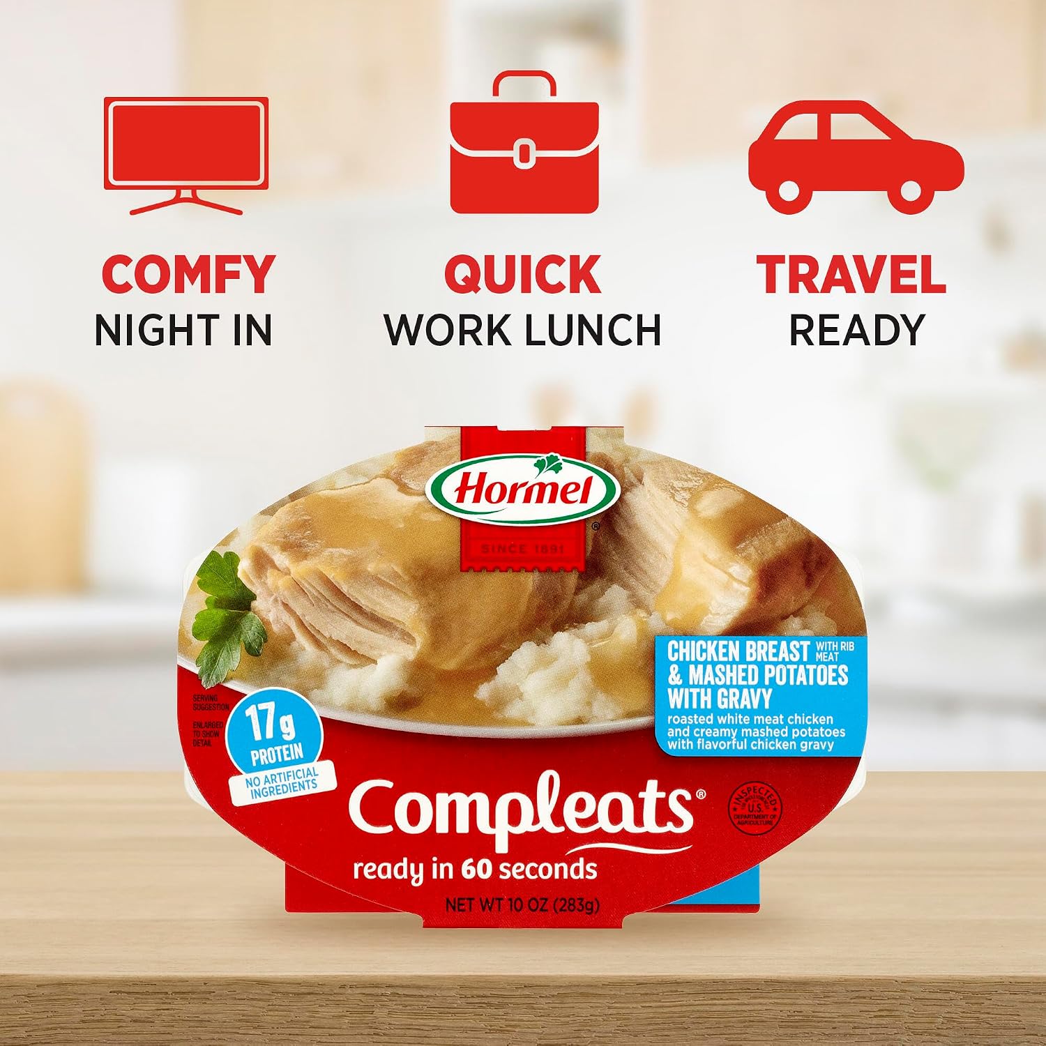 HORMEL COMPLEATS Turkey & Dressing Microwave Tray, 10 oz. (6 Pack)