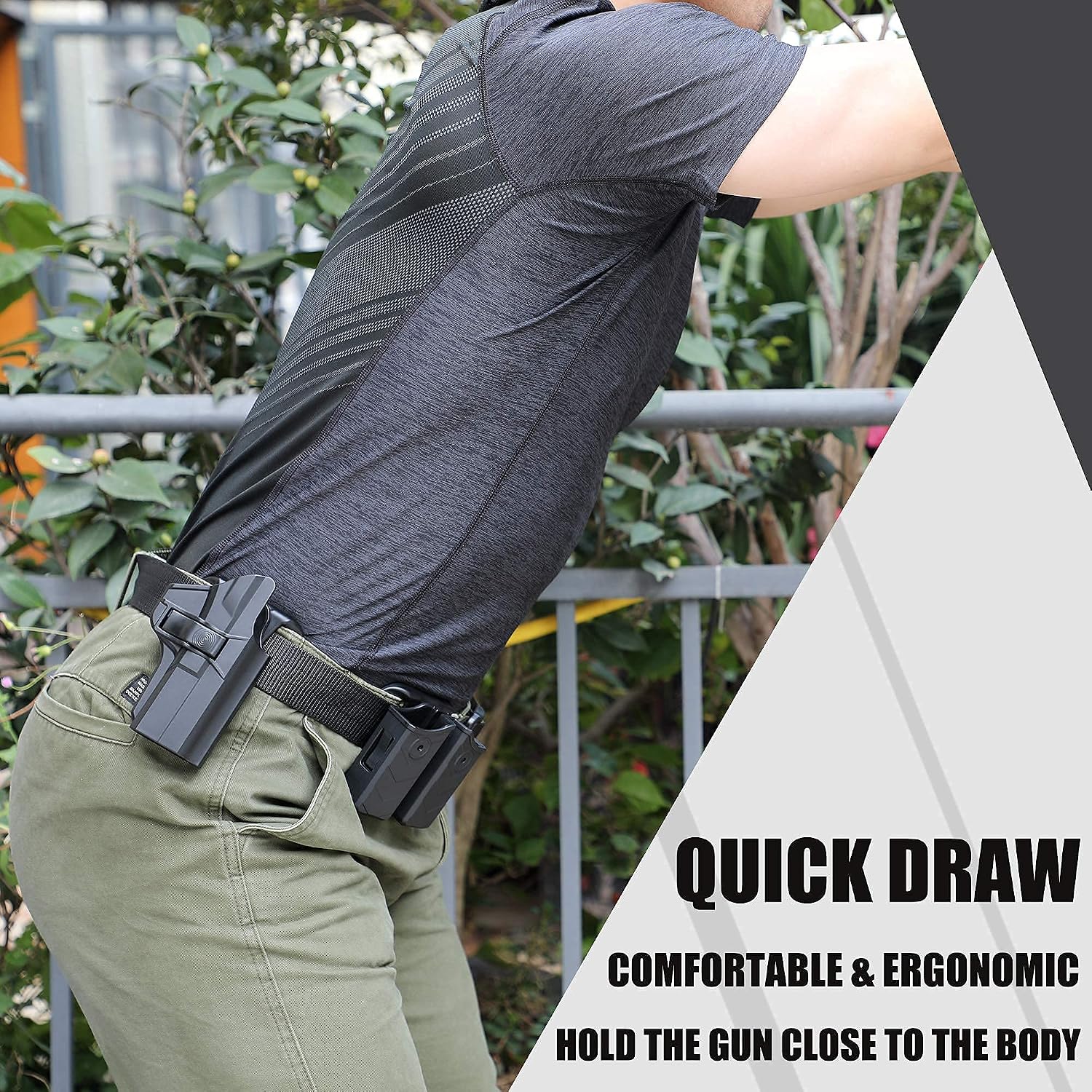 M P 2.0 9mm Holster for S&W M&P 9mm/.40 Full-Size, S&W M&P 2.0 9mm/40 Compact(Not for Shield), Belt Carry Gun Holster