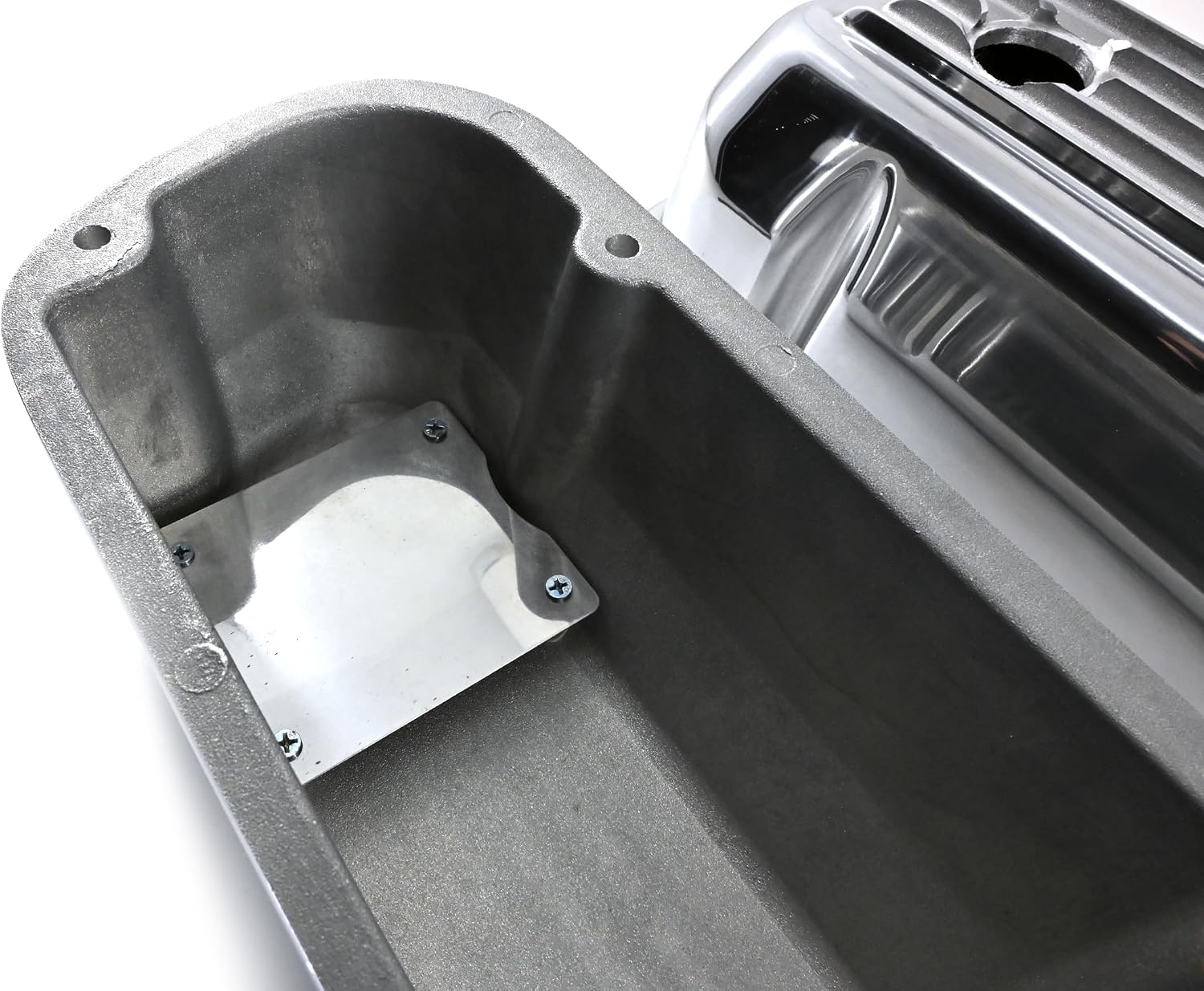 Compatible/Replacement Aluminum Ford Small Block 289-302-351W-5.0L Tall Full Finned Valve Covers – Polished Finish