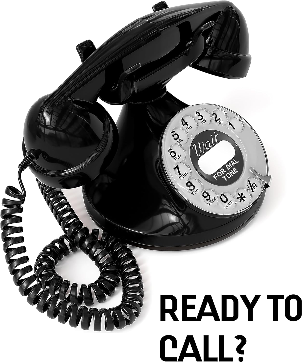 Opis FunkyFon Cable: A Vintage Landline Telephone, The Retro Phone Green for Home, and Old Fashioned Telephones in red