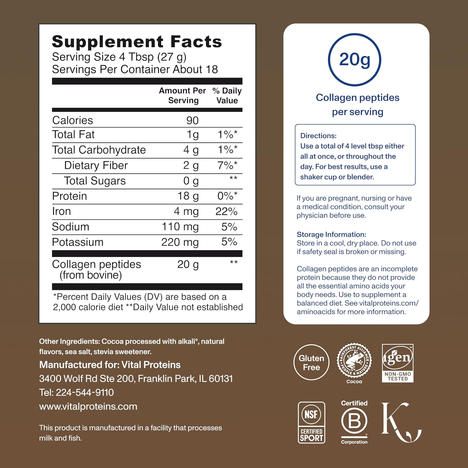 Vital Proteins Collagen Peptides Powder, Unflavored Stick Packs, 20 Count | 10g Hydrolyzed Collagen Peptide Per Packet, Supports Hair Skin & Nails, Travel-Friendly Stick Packs, 20 Servings