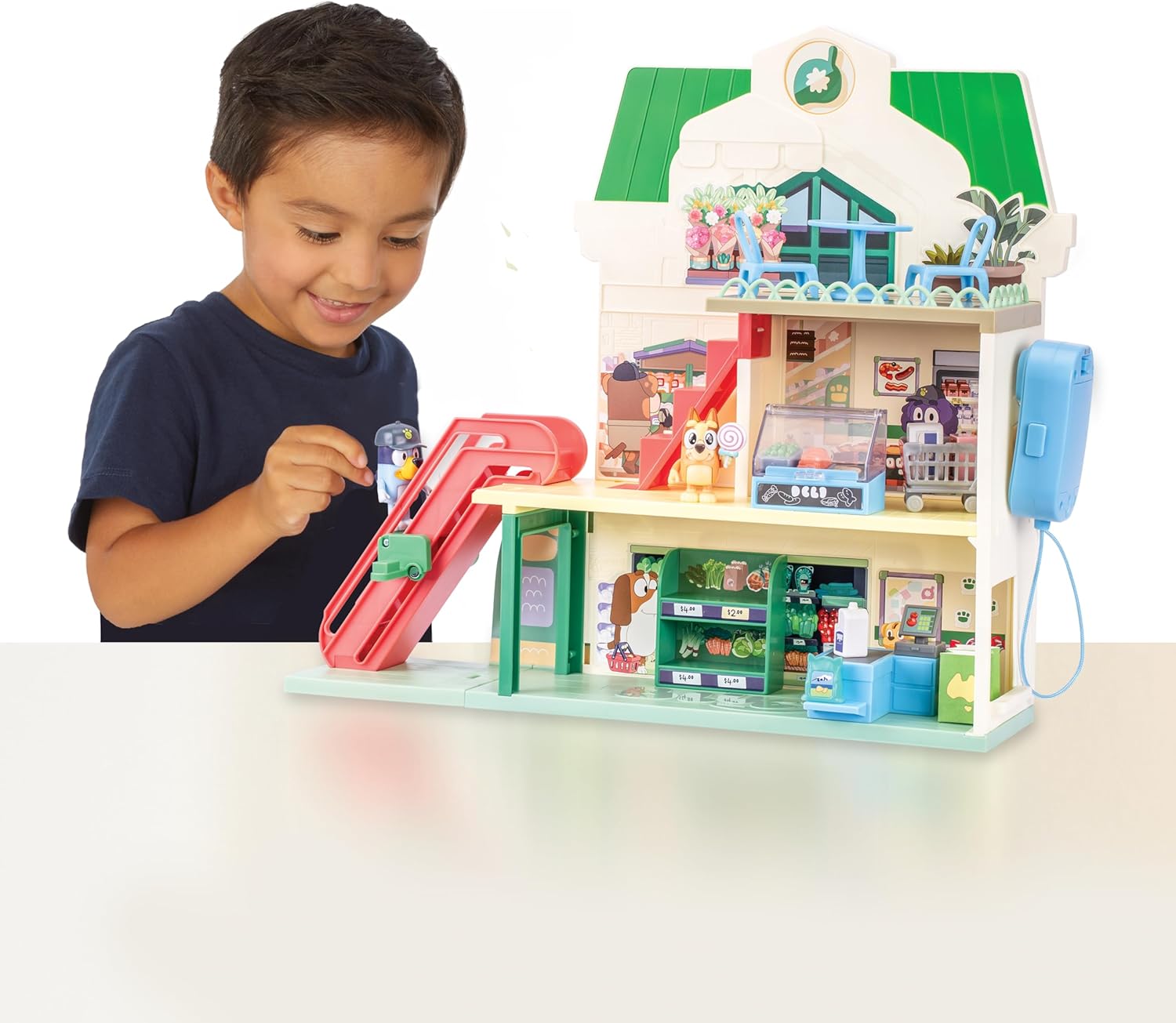 Bluey Toy House Mega Bundle, Family Home & BBQ Playhouse, Ages 3-5