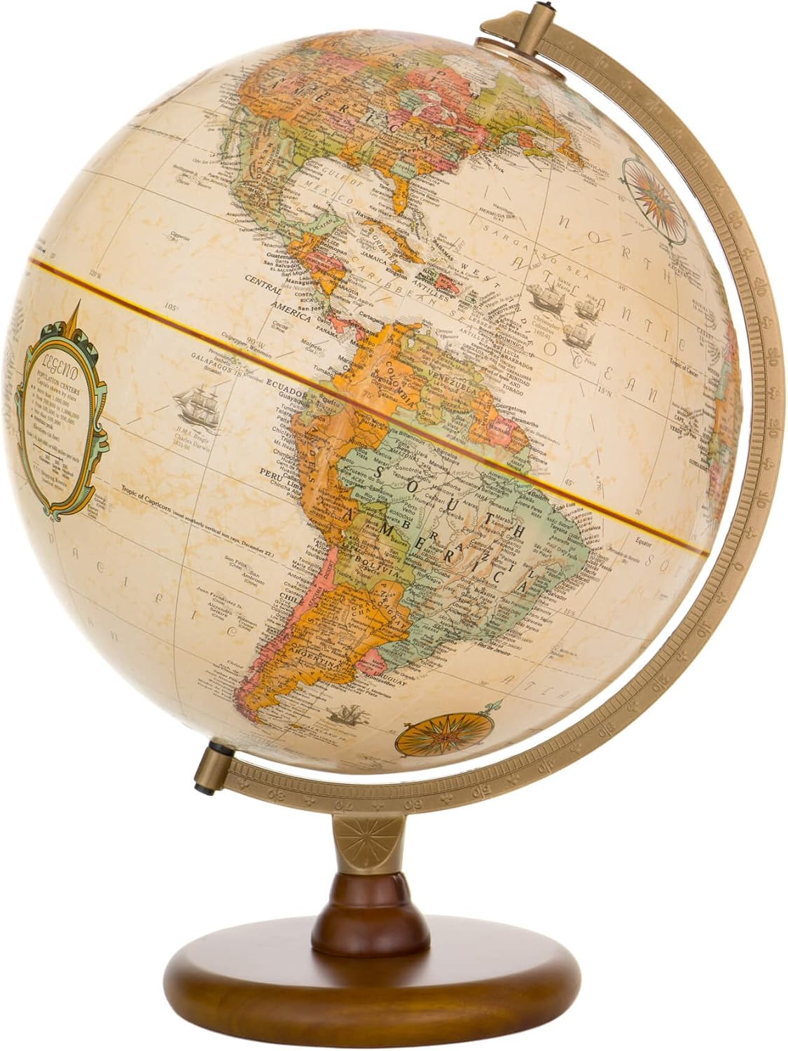 Replogle Globes Hastings Globe, 12-Inch, Antique English
