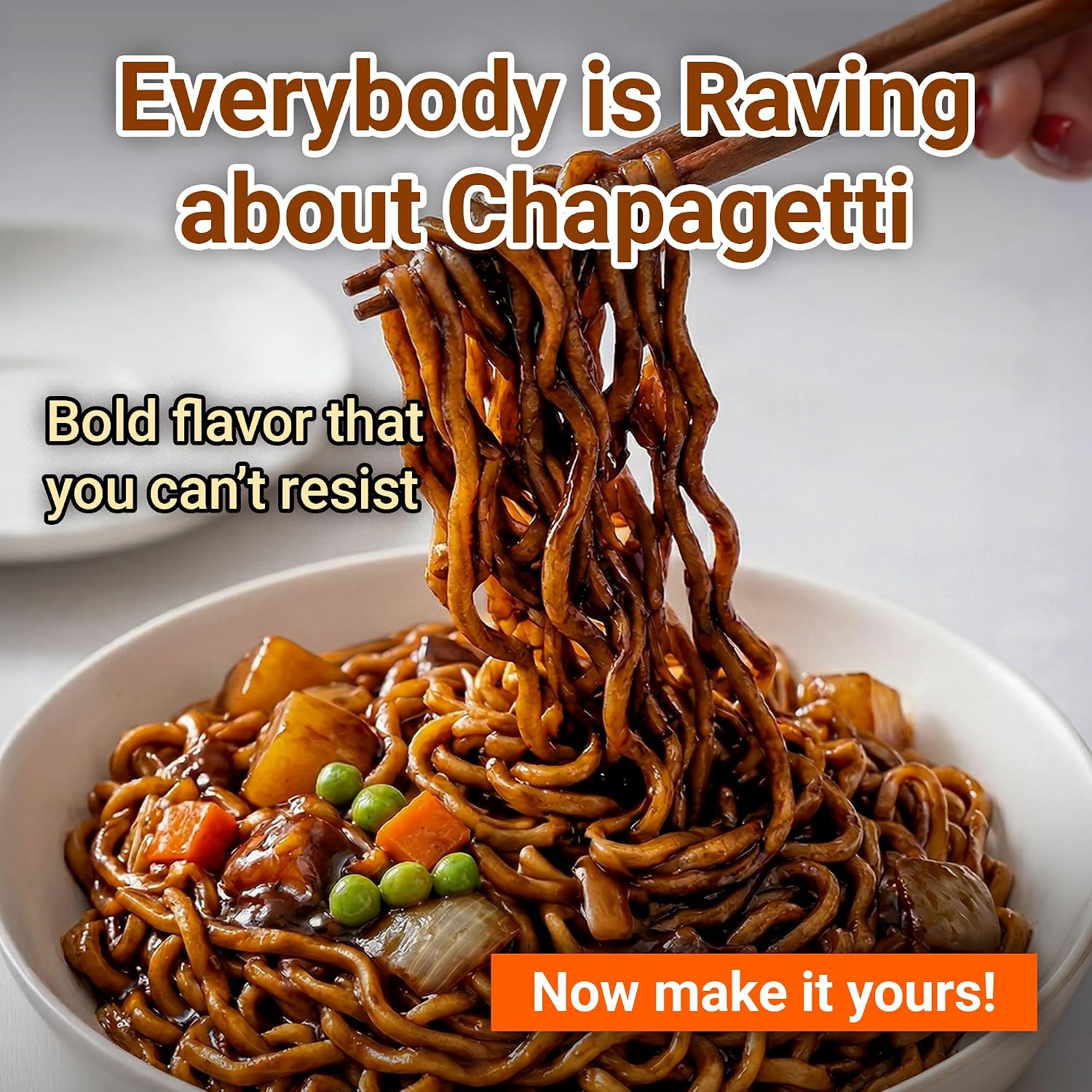Nongshim Ramen Noodles, Gourmet Instant Ramen, Premium Microwavable Noodle, Chapagetti, 4.5 Ounce (Pack of 4)