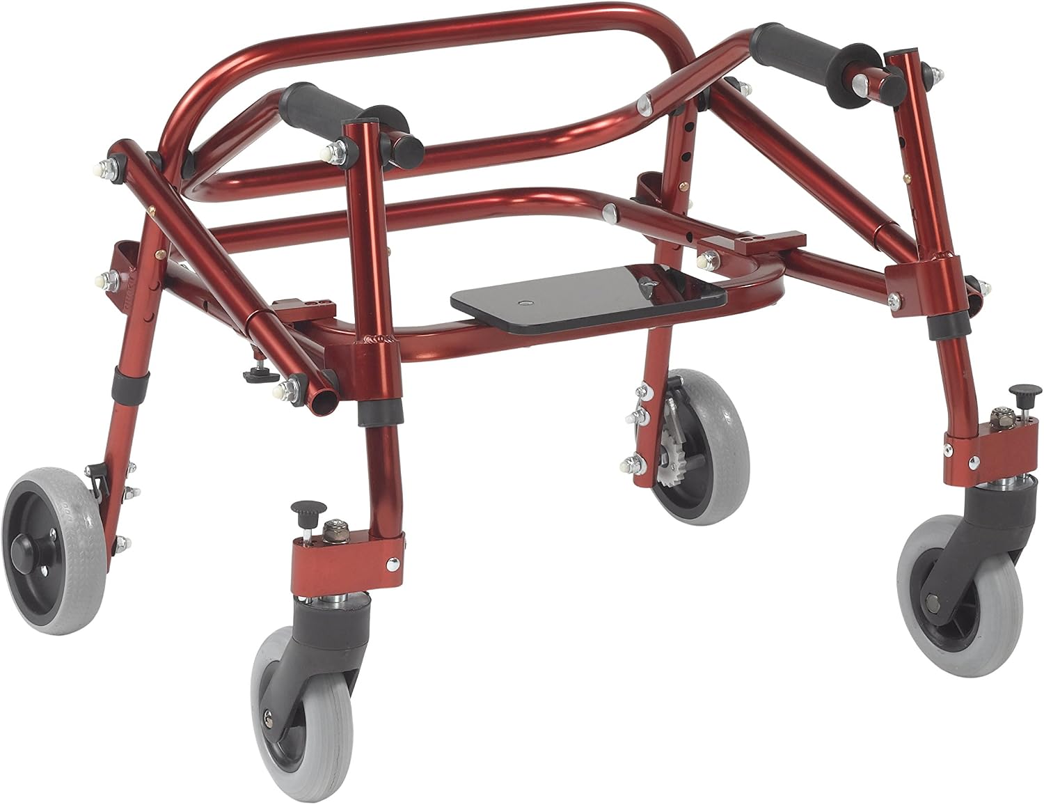 Inspired by Drive Nimbo 2G Posterior Walker with Seat, Wizard Purple, Small | Lightweight Posterior Walker with Padded Seat Lets Users Rest and Move Safely with Adjustable, Sturdy Support