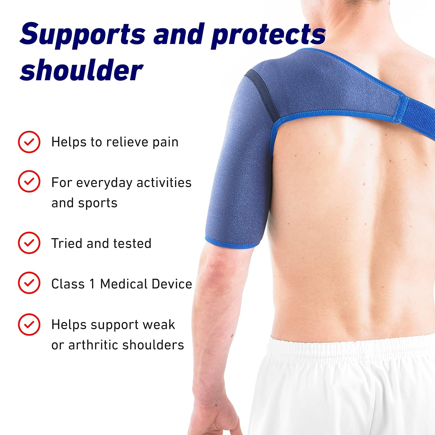 Neo-G Shoulder Brace Support - for Rotator Cuff, Dislocated Shoulders, Joint Pain, Arthritis