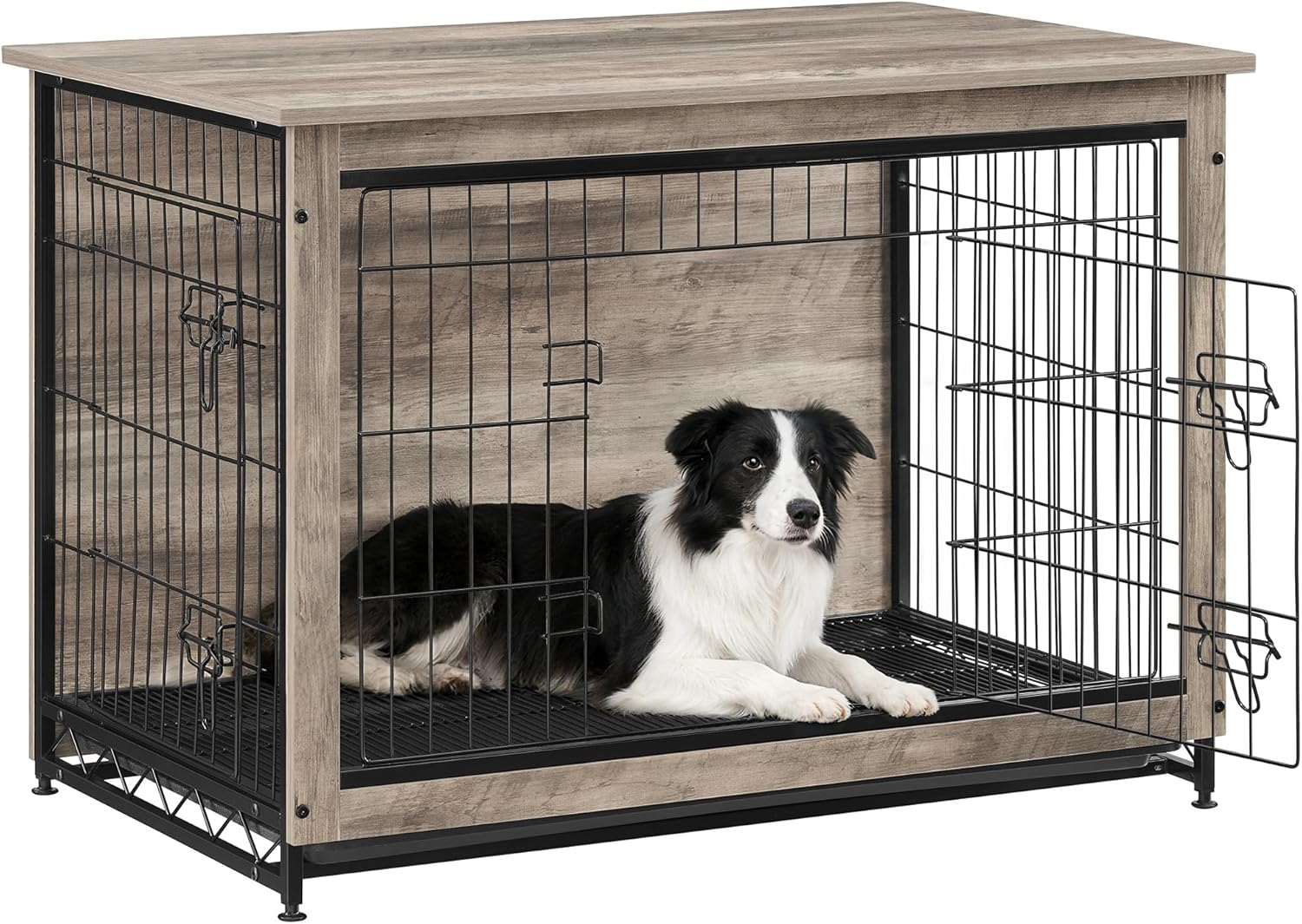Feandrea 27.2" Dog Crate Furniture, Indoor Dog Kennel Side End Table