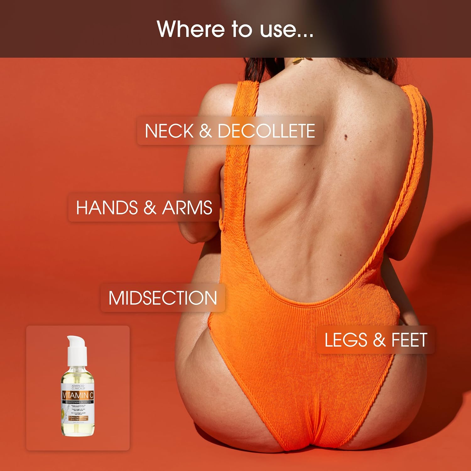 Advanced Clinicals Hydrating Collagen Oil For Body & After Shower | Visible Anti Aging Moisturizing Collagen Body Oil For Women & Men Helps Soften Appearance Of Crepe Skin & Wrinkles, 3.8 Fl Oz