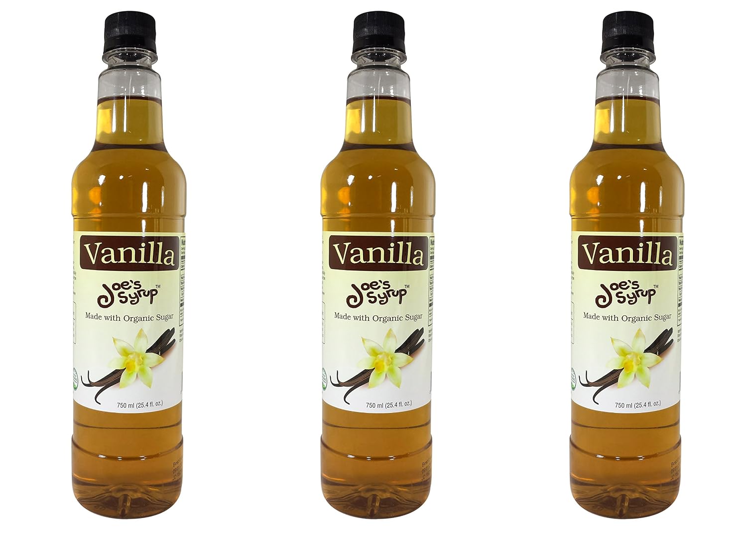 Joe’s Syrup Organic Flavored Syrup, Organic Strawberry, 750 ml | Vegan, gluten-free, Non-GMO, no HFCS; for cocktails & desserts
