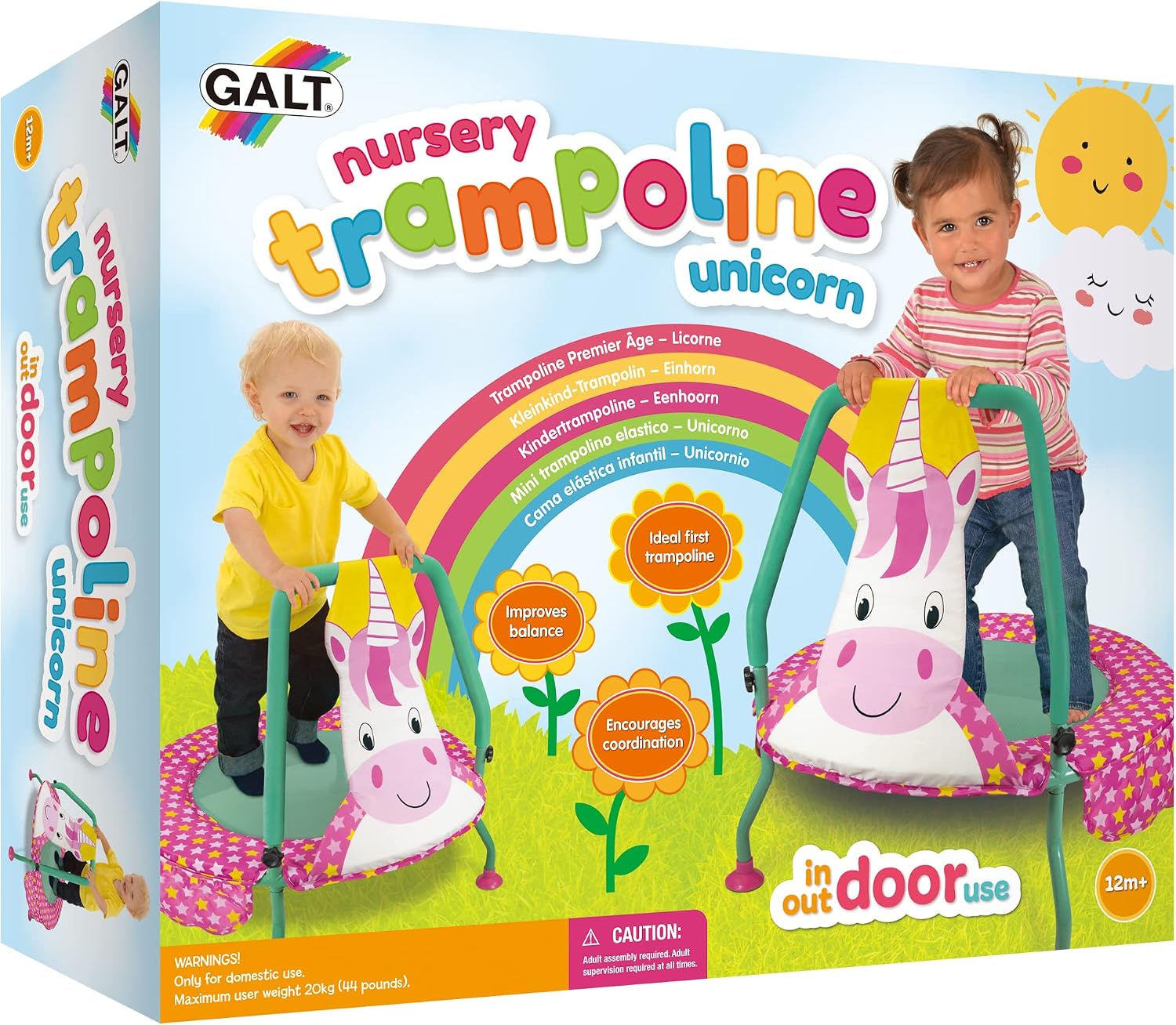 Galt Toys, Nursery Trampoline - Turtle, Trampolines for Kids, Ages 1 Year Plus