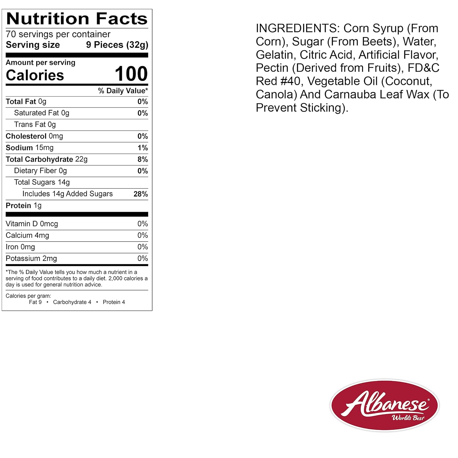 Albanese World's Best 12 Flavor Gummi Bears | 5lbs of Fruit Bulk Candy | Soft and Chewy Gummies, Gluten Free, Fat Free | Cherry, Blue Raspberry, Mango and More | Great Snack for Travel and Kids