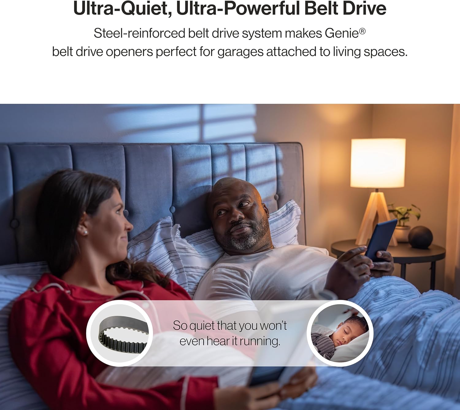 Genie QuietLift Connect – WiFi Smart Garage Door Opener with Added Wireless Keypad