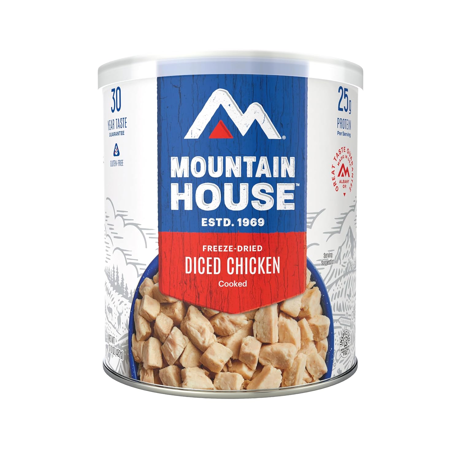 Mountain House Diced Beef | Freeze Dried Survival & Emergency Food | #10 Can | Gluten-Free, 30122