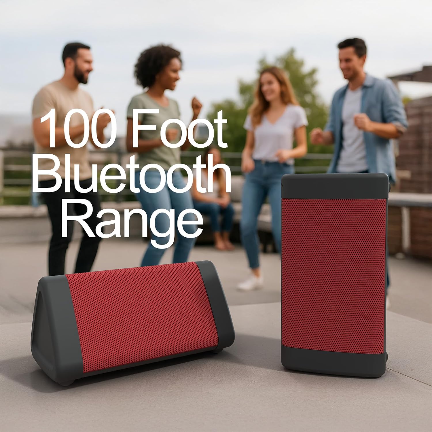OontZ Angle 3 Gen 4 Portable Bluetooth Speaker, 12W, 24-Hour Playtime | Compact 12W Bluetooth speaker with clear sound, 24-hour playtime, 100-ft range, IPX5 waterproof, AUX Input.