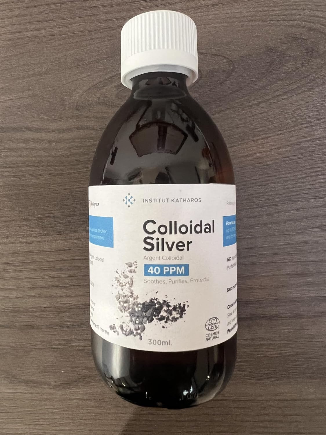 Colloidal Silver Liquid 10 fl oz & Spray to Fill ● Bioactive Hydrosol Silver Water ● Natural Immune Support Nano Sol Supplement Solution ● Ionic Minerals 40 PPM ● Organic Structured Plata Coloidal