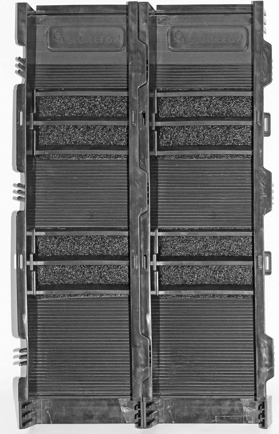 Portable Expandable Sluice Box for Gold Mining and Prospecting; Includes Miner's Moss, Hungarian Style riffles, and deep V riffles. Essential Tool for Gold panning Kits