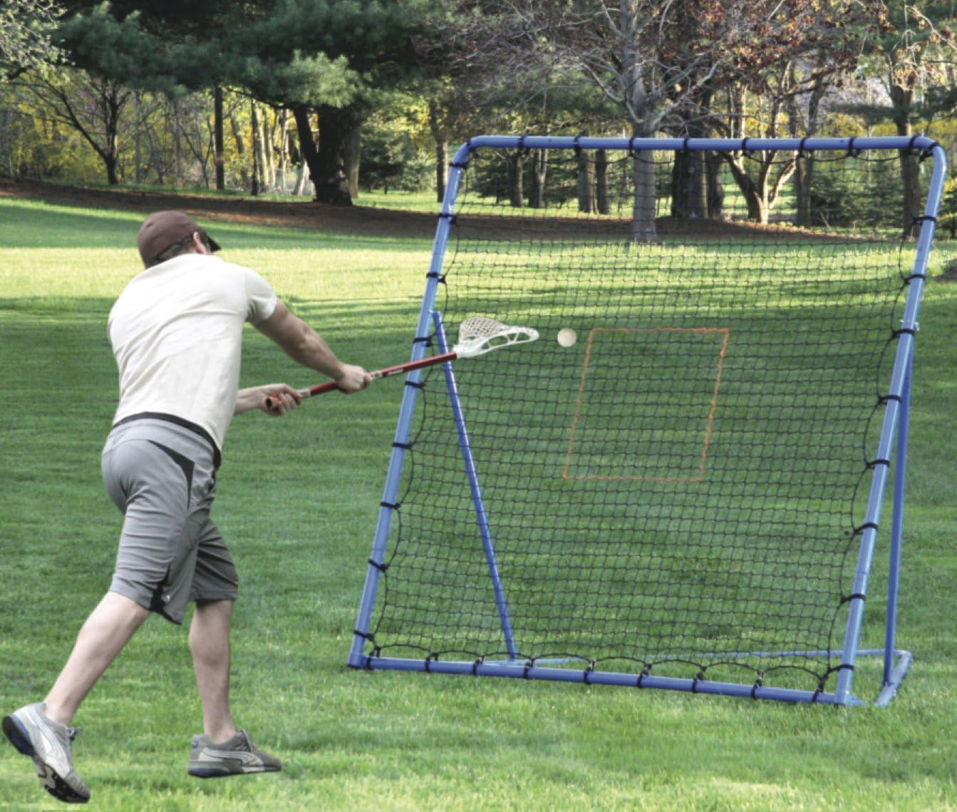 EZGoal Multi-Sport Folding Rebounder Net, 6 x 6-Feet, (Color may vary)
