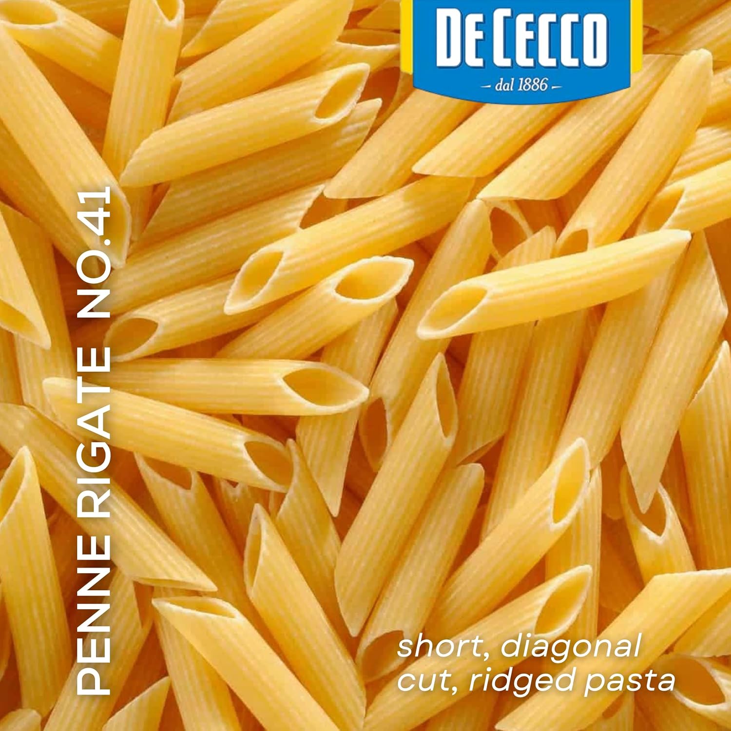De Cecco Penne Protein Pasta | High Protein Noodles, 28g Protein, Made with Durum Wheat, Lentils & Beans, Vegan, Versatile Pasta, Made in Italy