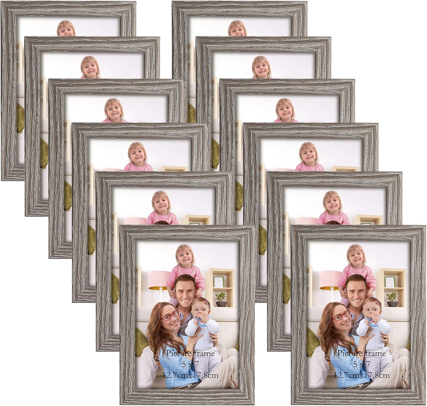Giftgarden Black 8x10 Picture Frame Bulk, Multi 8 x 10 Photo Frames Set for Wall Hanging or Tabletop, 12 Pack
