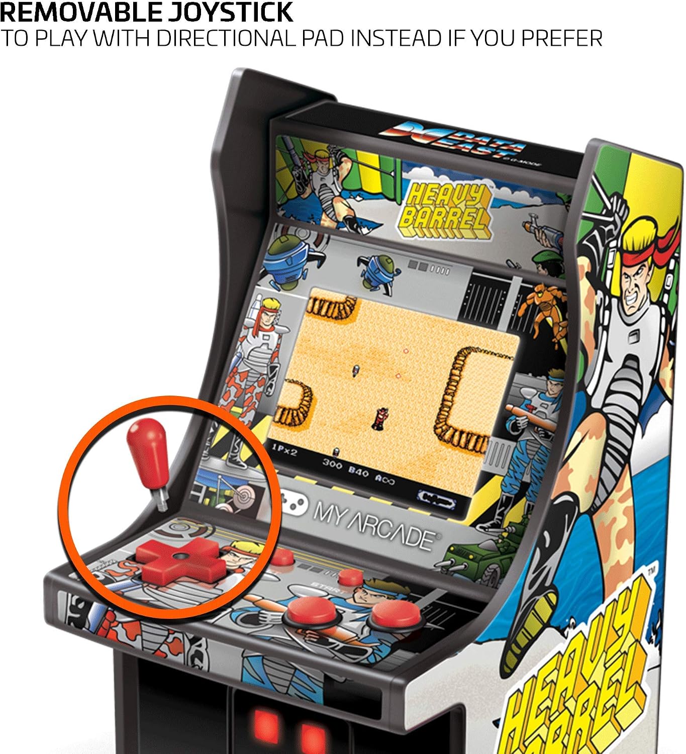 My Arcade Micro Player Mini Arcade Machine: Galaga Video Game, Fully Playable, 6.75 Inch Collectible, Color Display, Speaker, Volume Buttons, Headphone Jack - Electronic Games