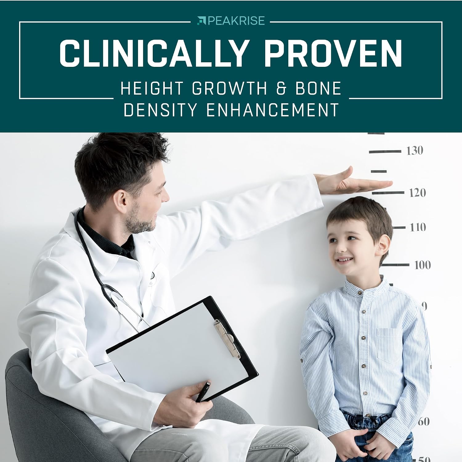 BIOTEQUELAB Height Growth Maximizer, Calcium, Vitamin D3 and Zinc Blend Pills, Bone Growth Supplement for Kids and Teens, Bone Strength