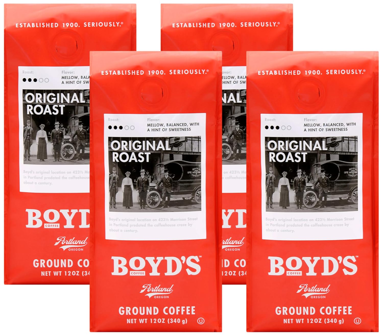 Boyd's Coffee French No. 6 Coffee –Ground Dark Roast– Blended from 100% Arabica – Rich & Full-Flavored – 12 oz.